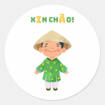 XIN CHÀO! Vietnam-Aufkleber