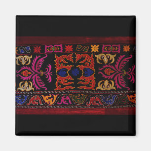 Xinjiang Embroidery Geometric Magnet