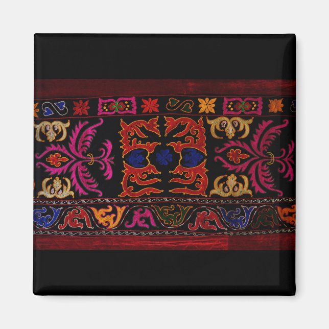 Xinjiang Embroidery Geometric Magnet (Vorne)