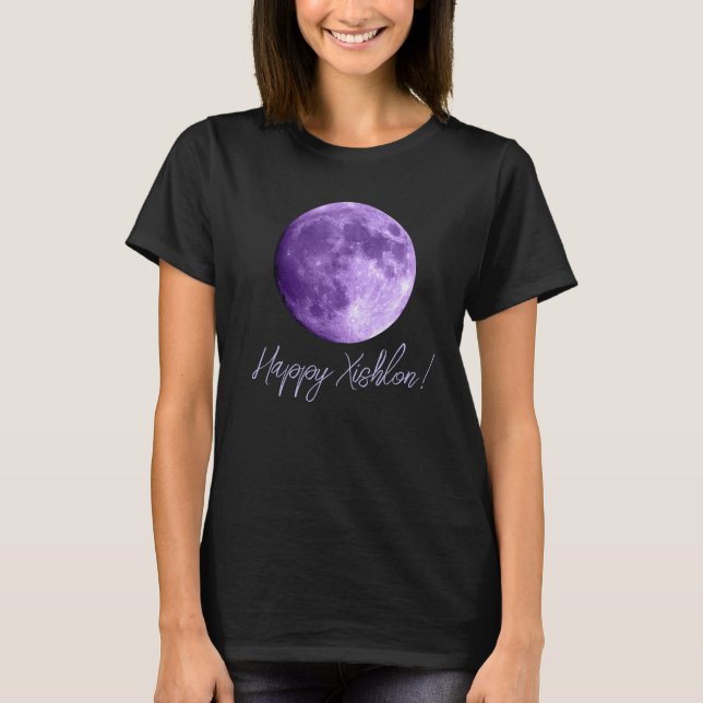 Xishlon Moon Black Witch Books Themed T - Shirt (Vorderseite)