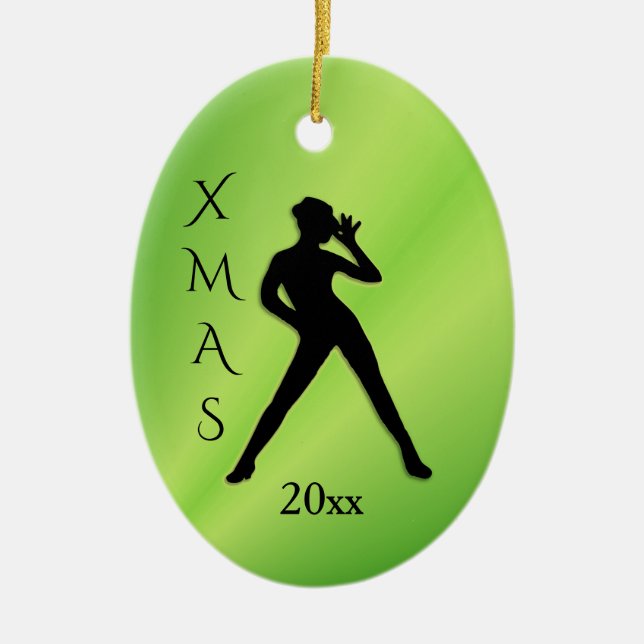 Xmas 20xx Tanz Tree Ornament Tänzer auf beiden Sei (Vorne)