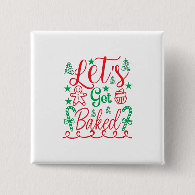 Xmas Art Lass Button (Vorderseite)