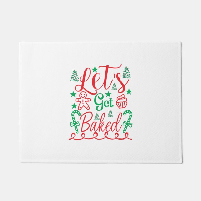 Xmas Art Lass Fußmatte (Vorderseite)