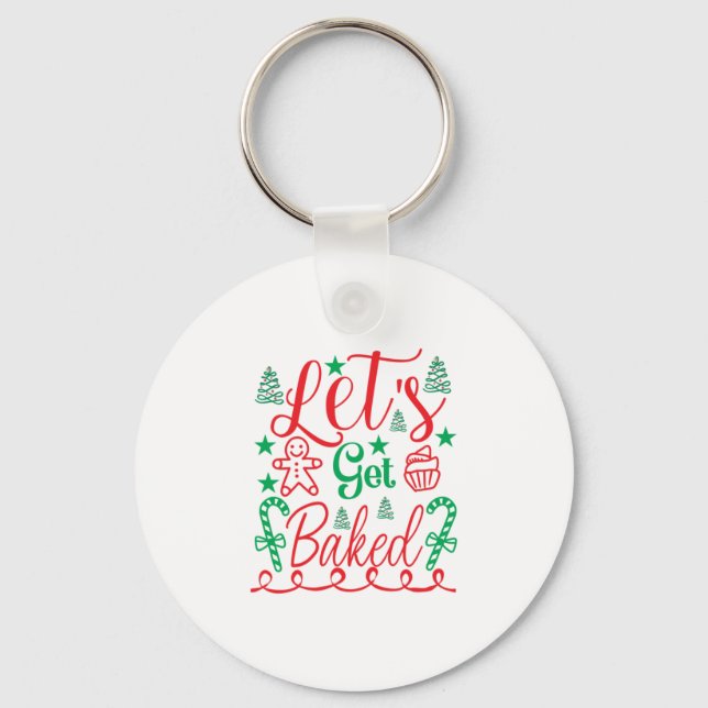 Xmas Art Lass Schlüsselanhänger (Vorderseite)