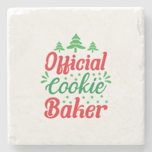 Xmas Art Offiziell Cookie Baker Steinuntersetzer
