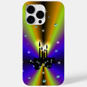 Xmas Artdeco Lila Gelber Regenbogen Case-Mate iPhone 14 Pro Max Hülle