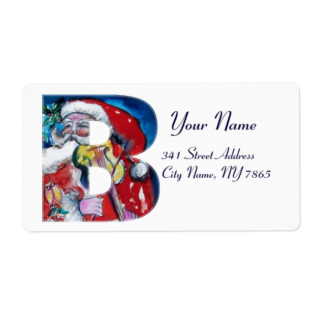 XMAS B SCHREIBEN /SANTA CLAUS MIT VIOLIN MONOGRAMM (Vorne)