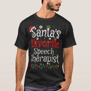 Xmas beleuchten den Lieblingssprechtherapeuten des T-Shirt