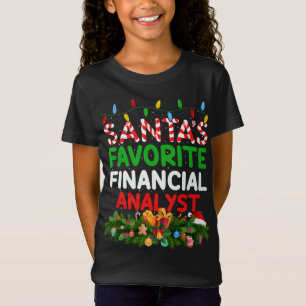 Xmas beleuchtet den Lieblingsfinanzanalytiker des T-Shirt