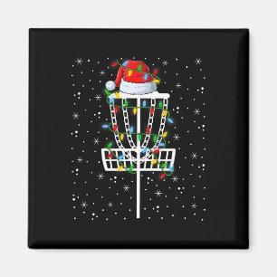 Xmas-Beleuchtung-Santa-Hut-Disc-Golf-Weihnachten Magnet