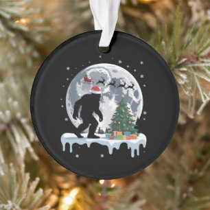 Xmas Bigfoot Père Noël Arbre Traîneau Lune Renne N