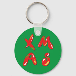 Xmas Bubble Text Schlüsselanhänger