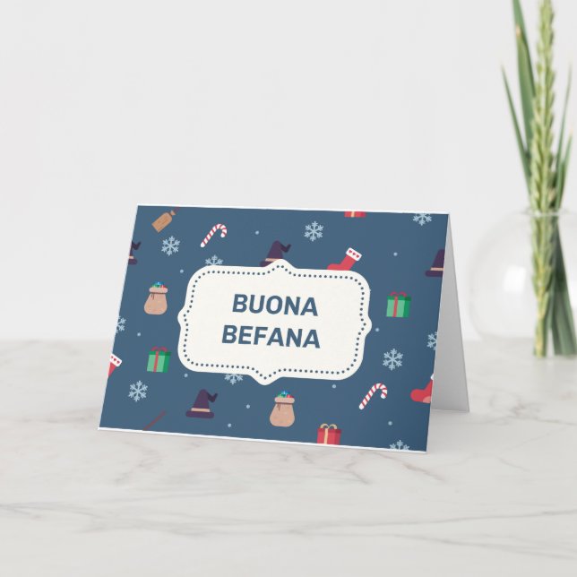 xmas buona Befana Feiertagskarte (Vorderseite)