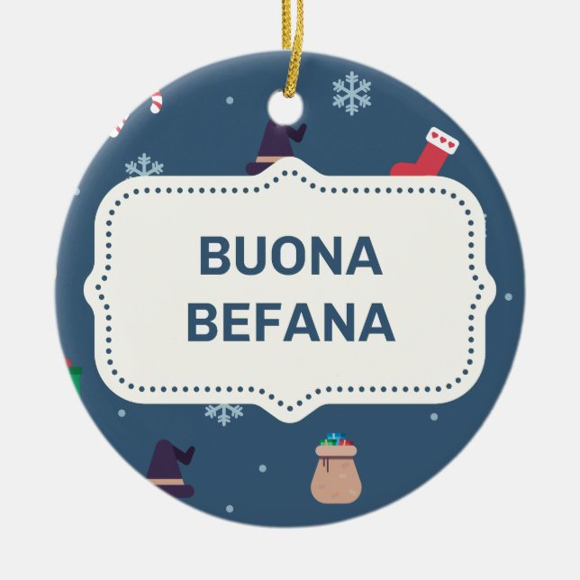 xmas buona Befana Keramikornament (Vorne)