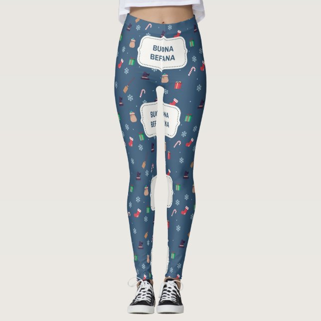 xmas buona Befana Leggings (Vorderseite)