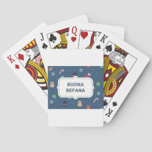 xmas buona Befana Spielkarten