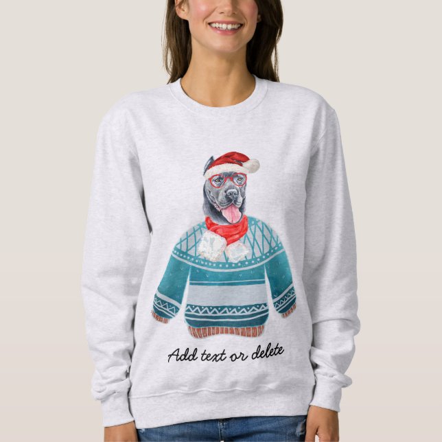 Xmas Cane Corso Ugly Christmas Dog Mama Sweatshirt (Vorderseite)