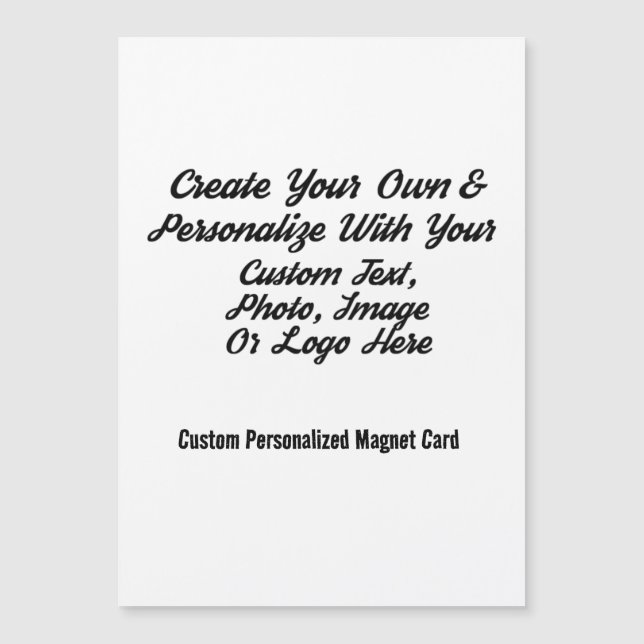 Xmas Card Magnet - Personalisierter Feiertagsgesic (Vorderseite)