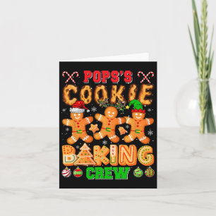 Xmas Cookie Baking Crew Pop Funny Baker Lover F Karte