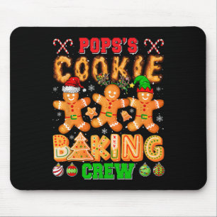 Xmas Cookie Baking Crew Pop Funny Baker Lover F Mousepad