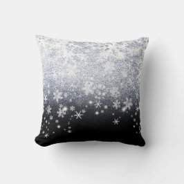 Xmas Crackle Ice Snowflakes Kissen