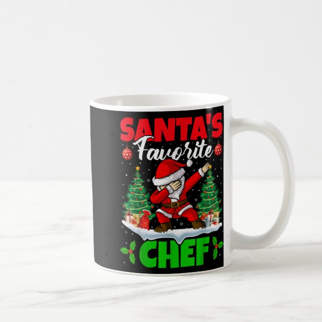 Xmas Dabbing Santas Favorite Chef Christmas  Kaffeetasse (Rechts)