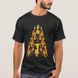 Xmas Decoration Weihnachtsmannmütze Musical Tuba W T-Shirt