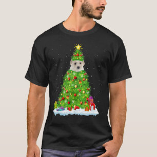 Xmas Dekoration Lichter Santa Bichon Frise Hund Ch T-Shirt