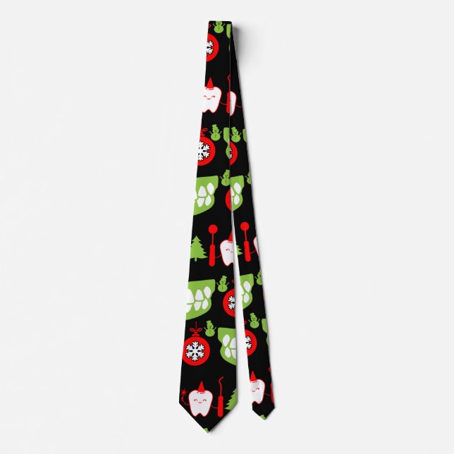 Xmas Dental Doctor Geschenke Krawatte (Vorderseite)