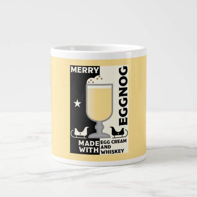 Xmas Eggnog Punch Jumbo-Tasse (Vorderseite)