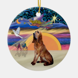 XMas Engel - Bluthund Keramik Ornament