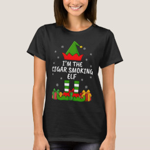 Xmas Familie passt lustig The Cigar Rauchen Elf C T-Shirt