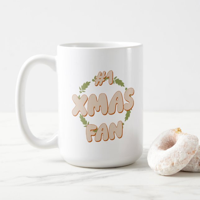 Xmas Fan Kaffeetasse (Mit Donut)