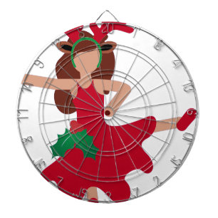 Xmas Flamenco Tänzer Emoji Dartscheibe