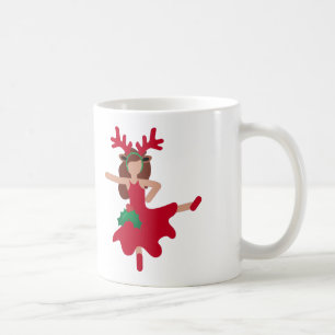 Xmas Flamenco Tänzer Emoji Kaffeetasse