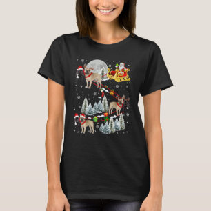 Xmas French Bulldog Sledge Christmas Sledge Santa T-Shirt