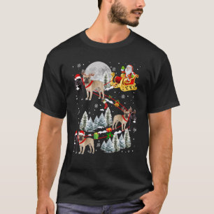 Xmas French Bulldog Sledge Christmas Sledge Santa T-Shirt