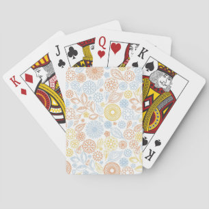 Xmas Geschenk Abstrakte Blume auf Weiß Spielkarten