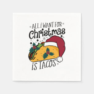 Xmas Geschenk Alles, was ich zu Weihnachten Gewoll Serviette
