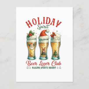 Xmas Geschenk Beer Lover Club Postkarte