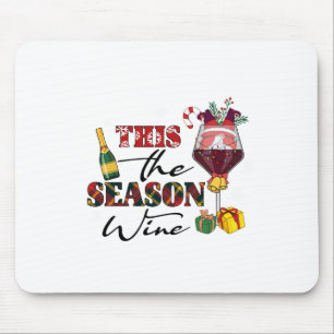 Xmas Geschenk dieses die Jahreszeit Wein Mousepad