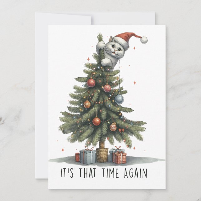 Xmas Geschenk Es ist diese Zeit wieder Einladung (Vorderseite)