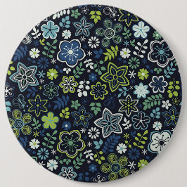 Xmas Geschenk florale 3D Wand Kunst Button