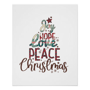 Xmas Geschenk Freude Liebe Weihnachten Poster