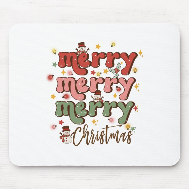 Xmas Geschenk Frohe Weihnachten Mousepad (Vorne)