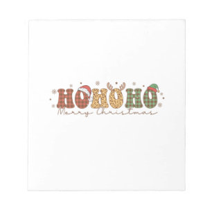 Xmas Geschenk Ho Ho Ho Frohe Weihnachten Notizblock