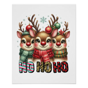 Xmas Geschenk Ho Ho Ho Poster