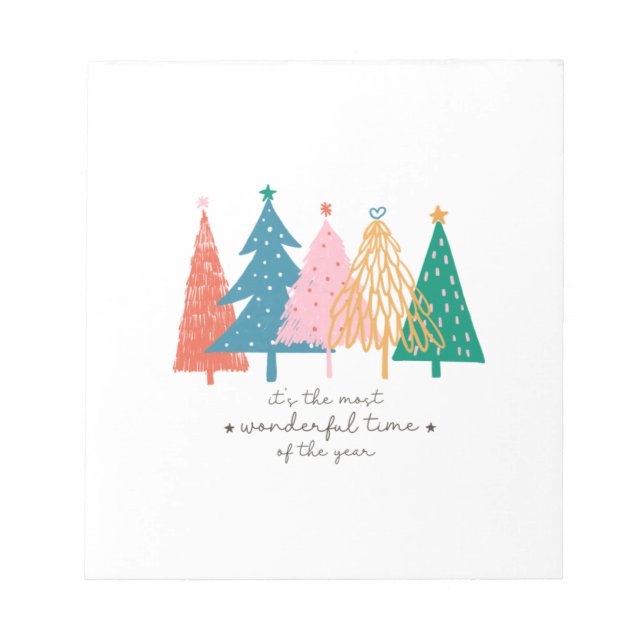 Xmas Geschenk ist es die schönste Zeit Notizblock (Vorderseite)