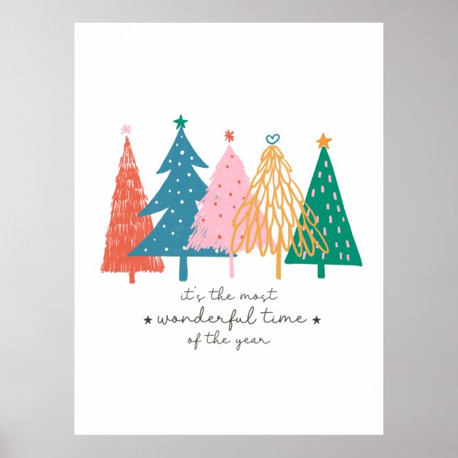 Xmas Geschenk ist es die schönste Zeit Poster (Vorne)