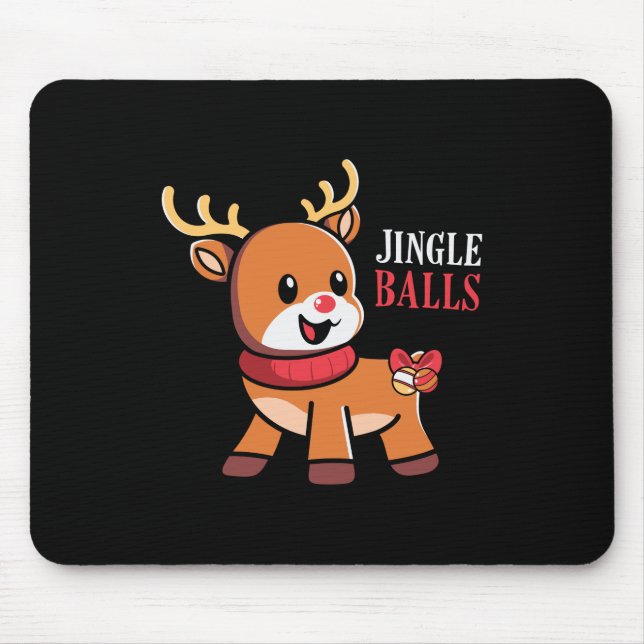 Xmas Geschenk Jingle Balls Rentier Mousepad (Vorne)